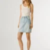 Regular Fit Denim Mini Skirt