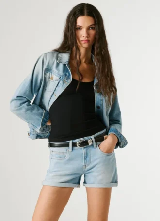 Regular Fit Denim Shorts