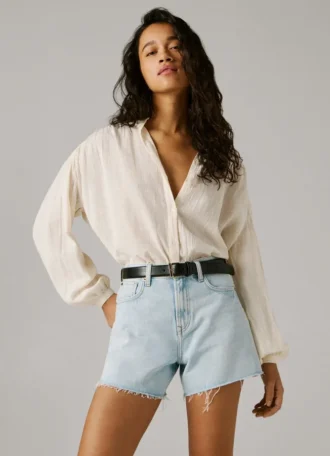 Regular Fit Denim Shorts