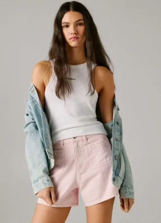 Regular Fit Denim Shorts