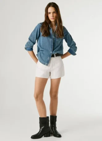 Regular Fit Denim Shorts