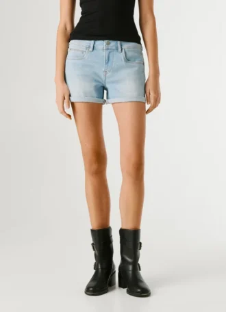Regular Fit Denim Shorts