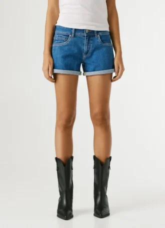 Regular Fit Denim Shorts