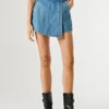 Regular Fit Denim Skort