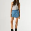 Regular Fit Denim Skort