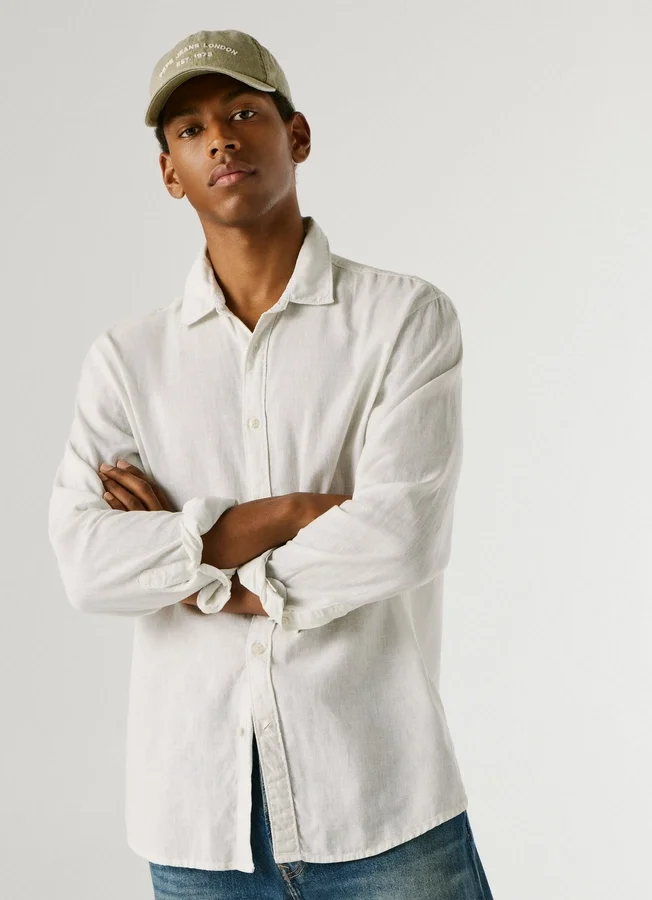 Regular Fit Garment Dyed Shirt Regular Fit Garment Dyed Shirt