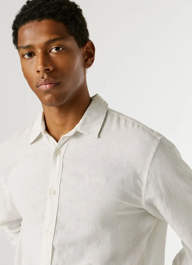 Regular Fit Garment Dyed Shirt Regular Fit Garment Dyed Shirt