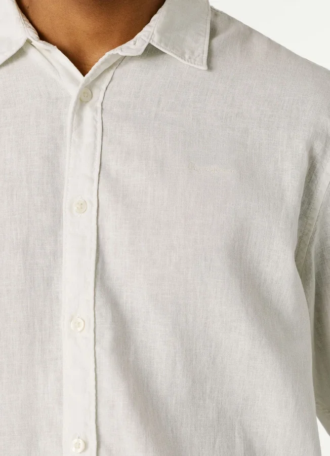 Regular Fit Garment Dyed Shirt Regular Fit Garment Dyed Shirt