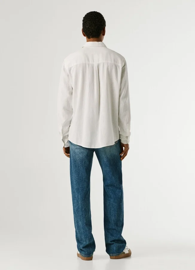 Regular Fit Garment Dyed Shirt Regular Fit Garment Dyed Shirt