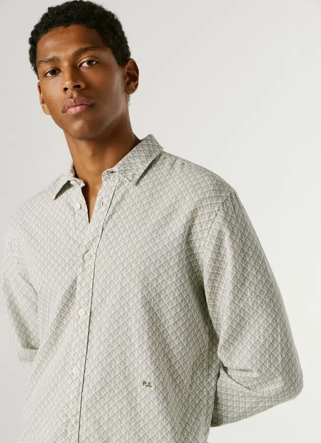 Regular Fit Geometric Print Shirt Regular Fit Geometric Print Shirt