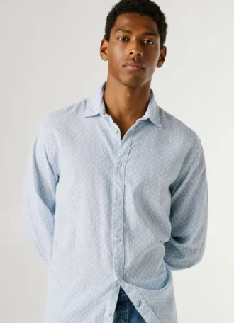 Regular Fit Geometric Print Shirt