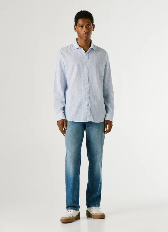 Regular Fit Geometric Print Shirt Regular Fit Geometric Print Shirt