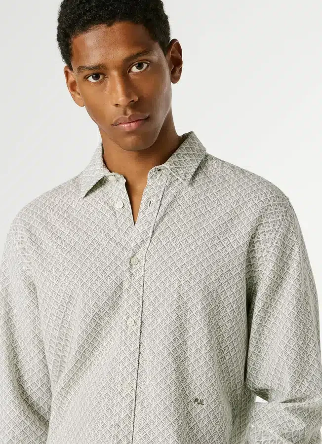 Regular Fit Geometric Print Shirt Regular Fit Geometric Print Shirt