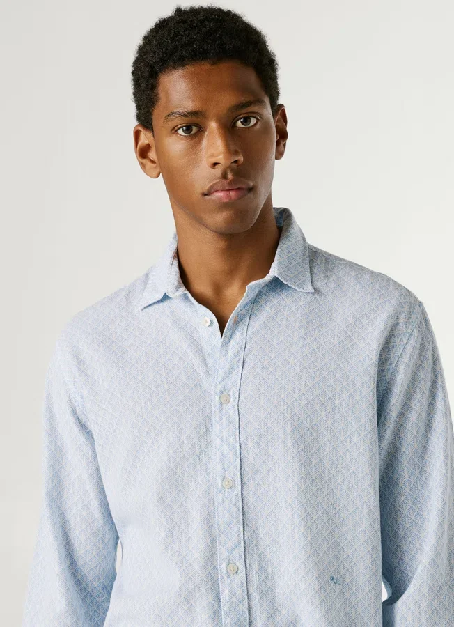 Regular Fit Geometric Print Shirt Regular Fit Geometric Print Shirt