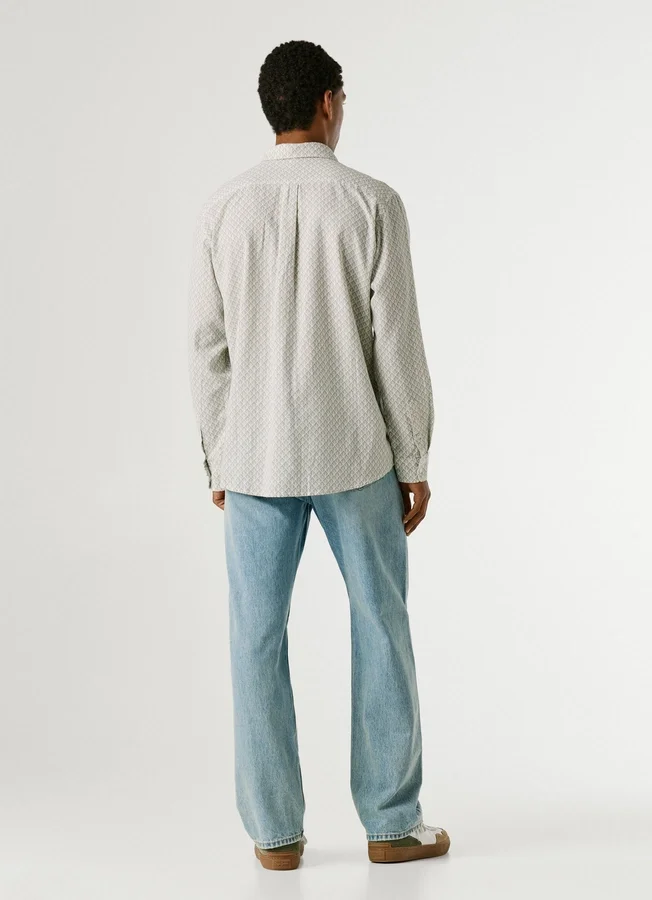 Regular Fit Geometric Print Shirt Regular Fit Geometric Print Shirt