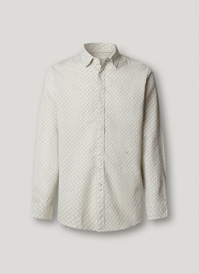 Regular Fit Geometric Print Shirt Regular Fit Geometric Print Shirt