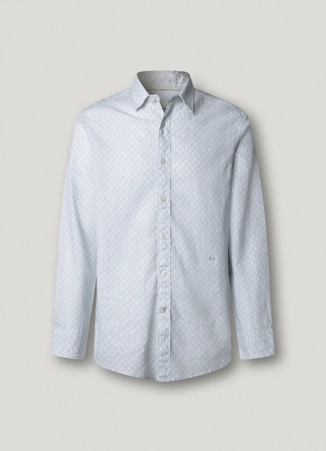 Regular Fit Geometric Print Shirt Regular Fit Geometric Print Shirt