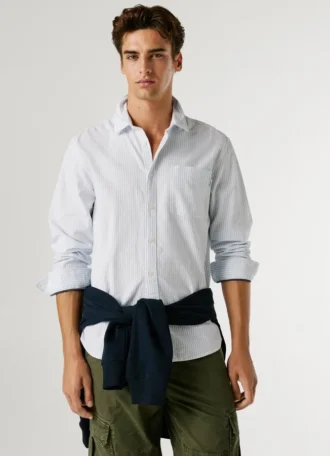 Regular Fit Striped Oxford Shirt
