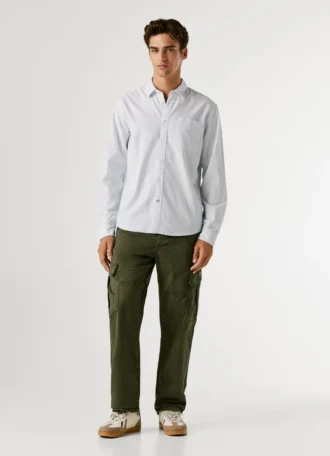 Regular Fit Striped Oxford Shirt