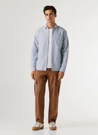 Regular Fit Striped Oxford Shirt