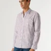 Regular Fit Striped Poplin Shirt