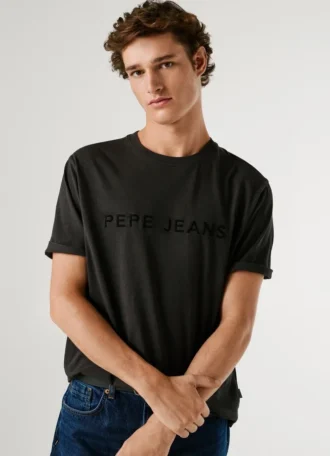 Regular Fit T-Shirt with Embroidered Logo