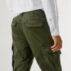 Regular Fit Twill Cargo Trousers