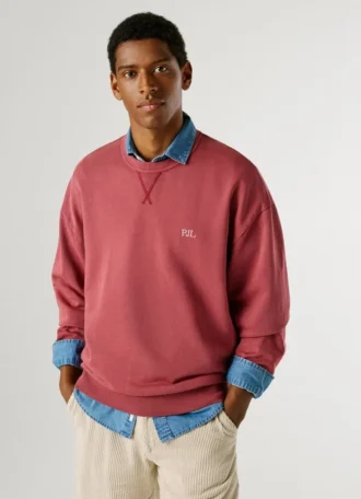 Relaxed Fit Crew Neck Sweatshirt