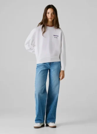 Relaxed Fit Crew Neck Sweatshirt