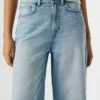 Relaxed Fit Denim Bermuda Shorts