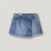 Relaxed Fit Denim Skort
