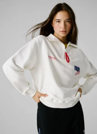 Relaxed Fit Half-Zip Sweatshirt