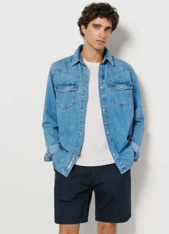 Relaxed Fit Linen Shorts