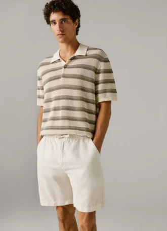 Relaxed Fit Linen Shorts