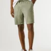 Relaxed Fit Linen Shorts