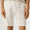 Relaxed Fit Linen Shorts