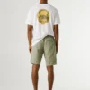 Relaxed Fit Linen Shorts