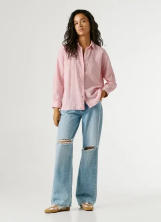 Relaxed Fit Striped Shirt