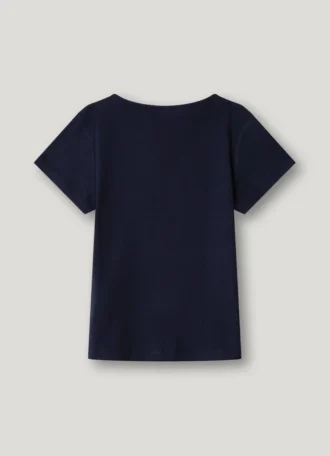 Ribbed Button-Up T-Shirt