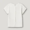 Ribbed Button-Up T-Shirt