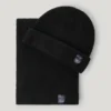 Ribbed Hat and Scarf Set