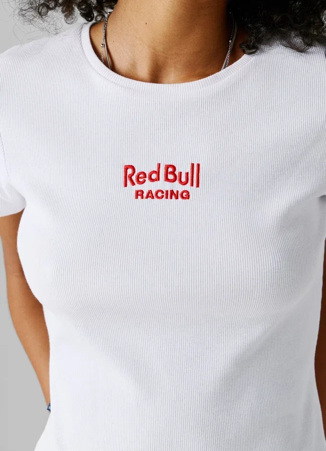 Ribbed Logo Embroidered T-Shirt Ribbed Logo Embroidered T-Shirt