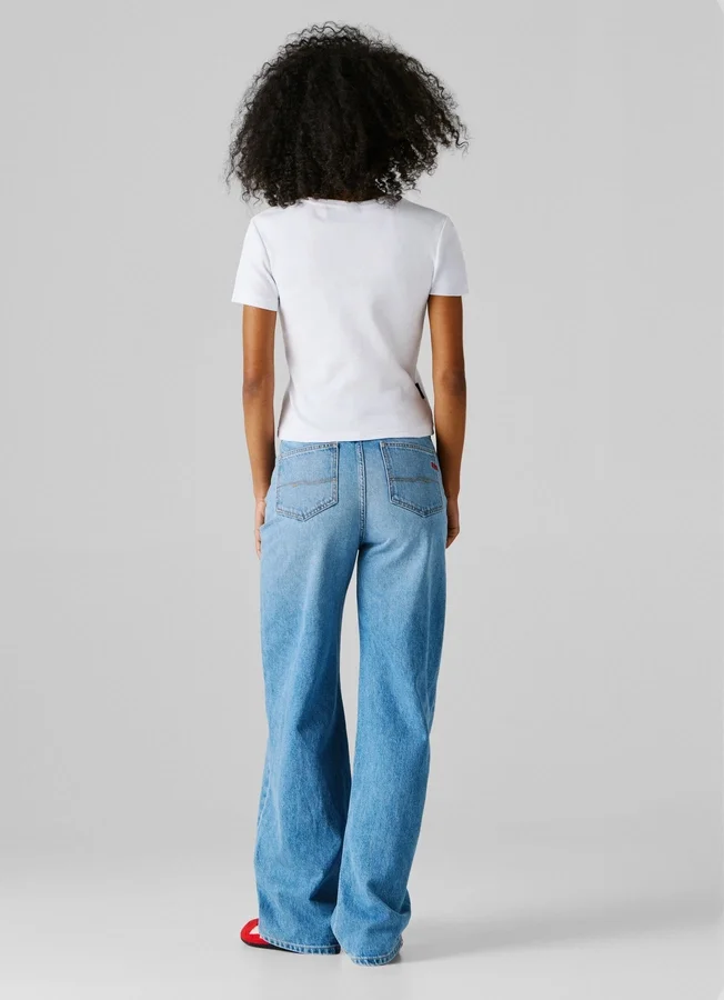 Ribbed Logo Embroidered T-Shirt Ribbed Logo Embroidered T-Shirt