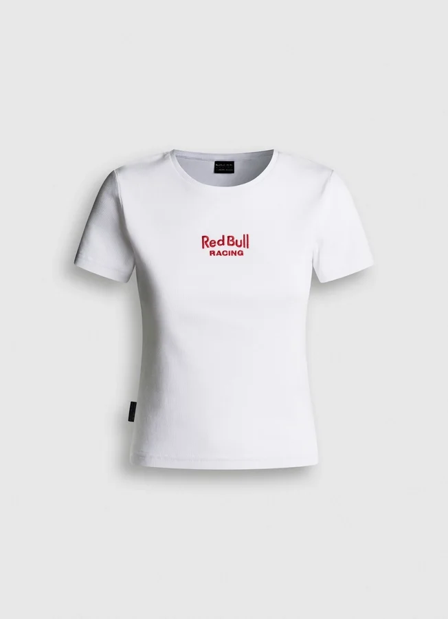 Ribbed Logo Embroidered T-Shirt Ribbed Logo Embroidered T-Shirt