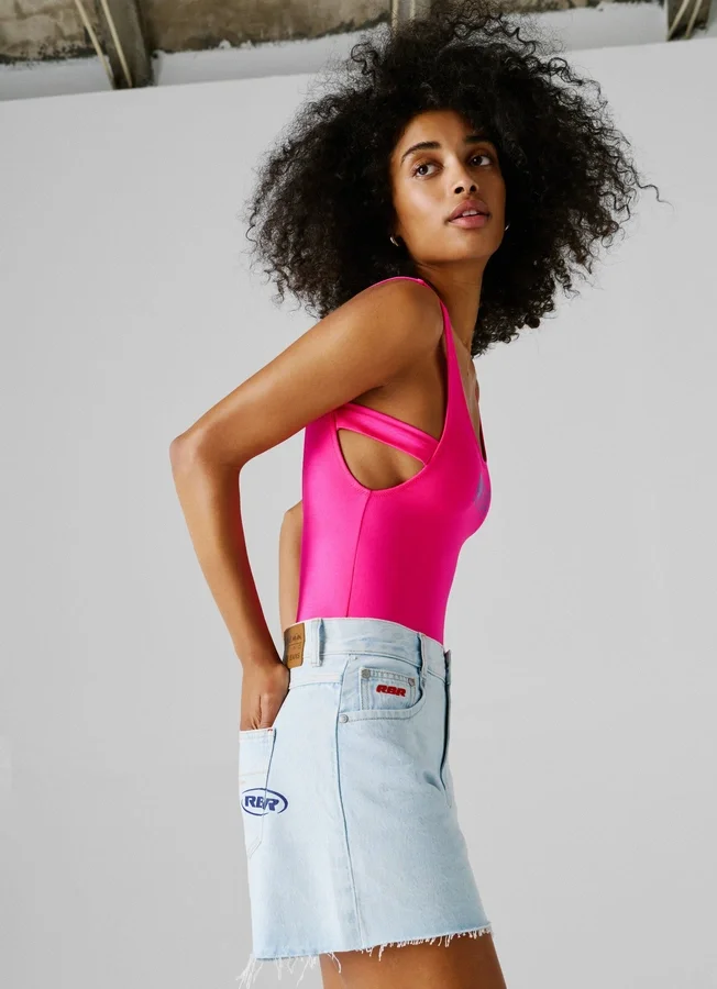 Rigid Denim A-Line Shorts Rigid Denim A-Line Shorts