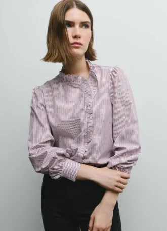 Ruffles Poplin Blouse