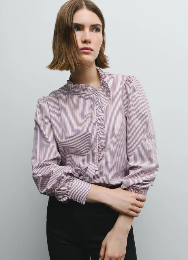 Ruffles Poplin Blouse Ruffles Poplin Blouse