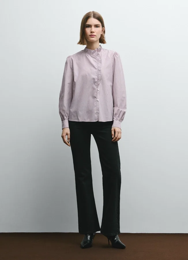 Ruffles Poplin Blouse Ruffles Poplin Blouse