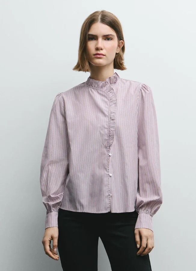 Ruffles Poplin Blouse Ruffles Poplin Blouse