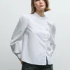 Ruffles Poplin Blouse